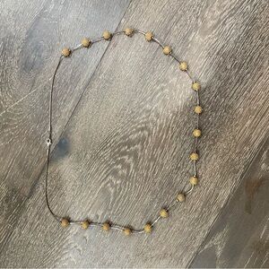 Beaded Necklace with Brown Accents